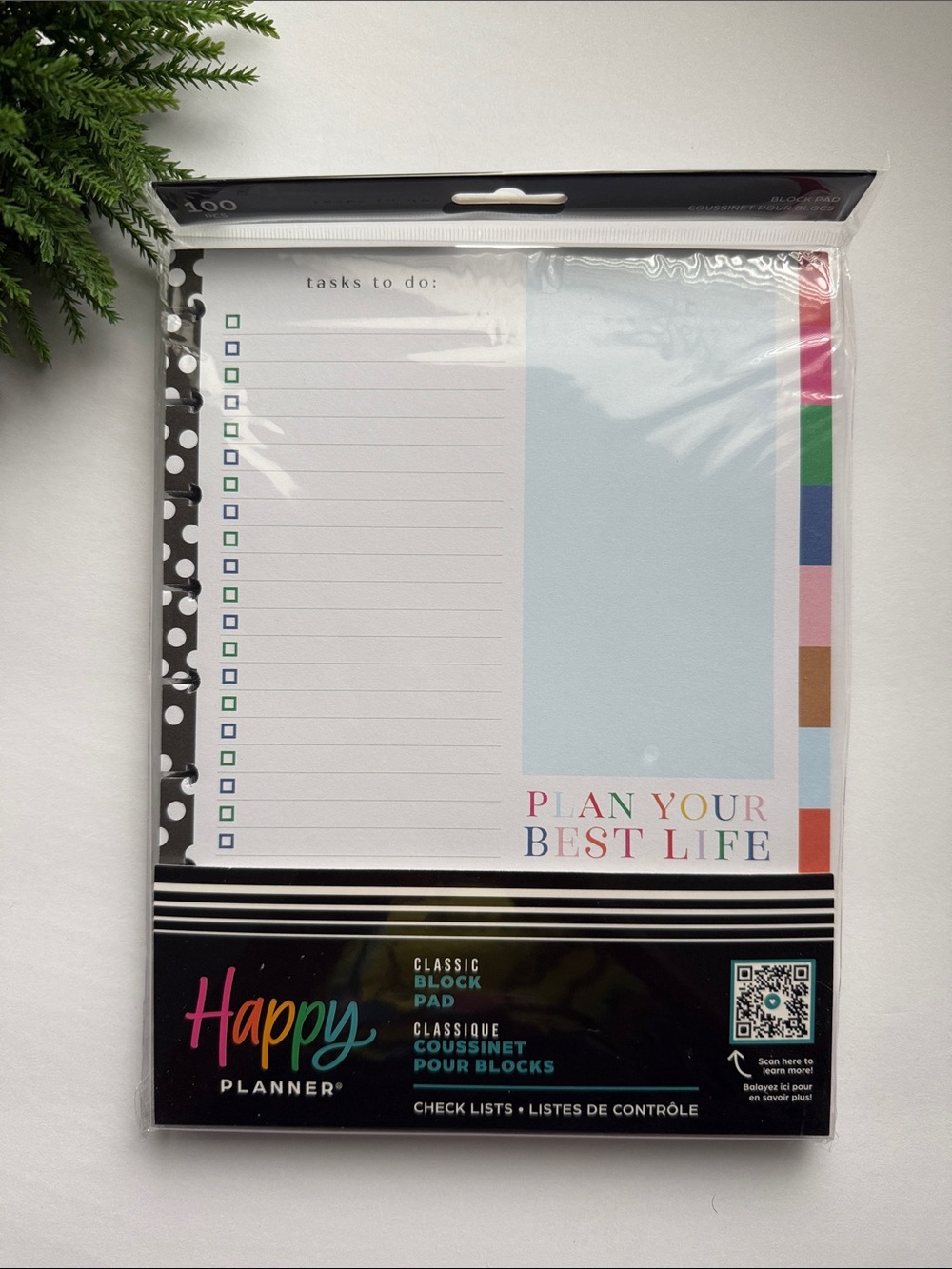 🎀  Happy Planner block note journal pad